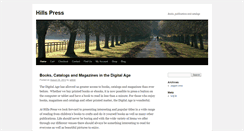 Desktop Screenshot of hillspress.com