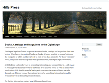 Tablet Screenshot of hillspress.com